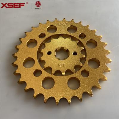 China 1045 Motorcycle Chain Sprocket Steel Hardness of 35~40HRC. Better than any mild steel or case hardened sprockets. Jpt Mx-428 for sale