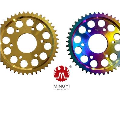 China Motorcycle 45# Steel Sprocket Modified CG125 Gold Racing for sale