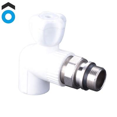 China General ppr pipe fitting copper-plastic ppr ball valve for aluminum heating radiator for sale