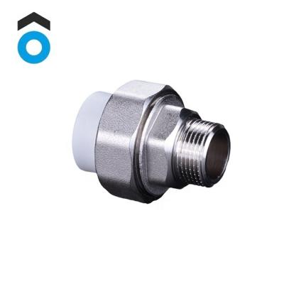 China Ppr+copper copper pipe accessories ppr male thread union coupling for sale