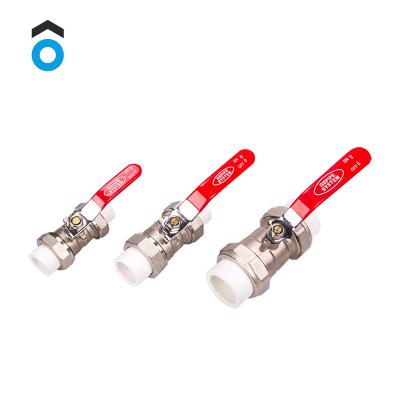 China Other Quality Guaranteed Brass Ball Valve PPR Pipe Fittings Ball Valve Double Union Ball Valve for sale