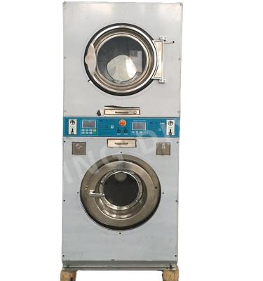 China Hotel.factory .laundry Hospital Self Service 15KG Coin Operated Clothes Washer And Dryer Selling Pile Washing And Drying Machine For Laundry Shop Hotel for sale