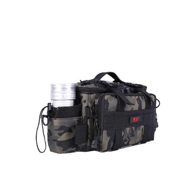 China Fashion Outdoor Sports Shoulder Bag Fishing Bags Camouflage Tactical Waist Multifunctional Fishing Bag for sale