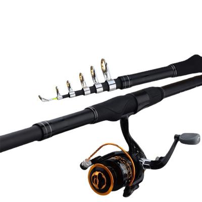 China Expandable Carbon Rod Fishing Rod Sea Super Hard Casting Pole 2.1m Bare Fishing Rod for sale