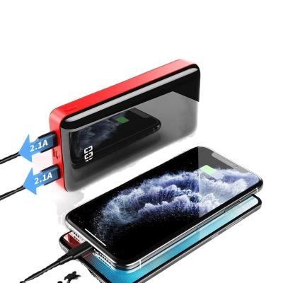 China Solar Panel Charging Capacity 30000mAh Large Power Bank USB-C Portable Charger with LCD Digital Display, Dual USB Output Super-Fast Charging for sale