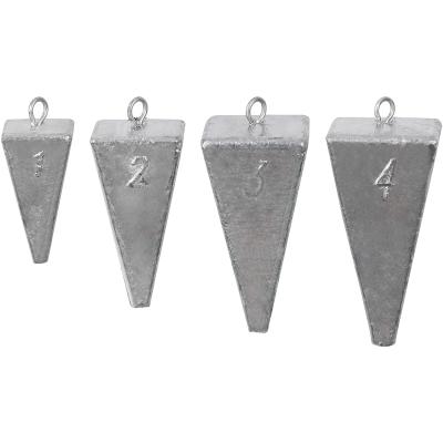 China All Types of Fishing Pyramid Fishing Sinker Bulk Weights Tangle Free Fishing Sinker 1~4oz for sale