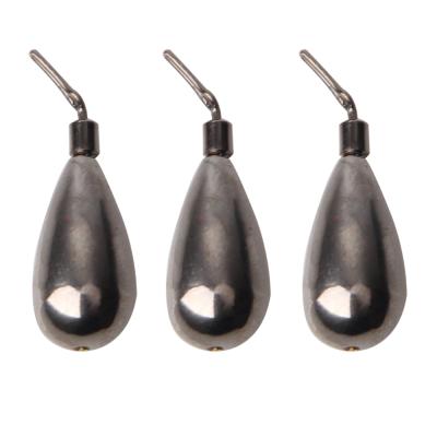 China Fishing 10Pcs Fishing Tungsten Sinker Weight Drop Shot Lock Tear Drop Style Sinkers For Fishing Sinker Accessories for sale