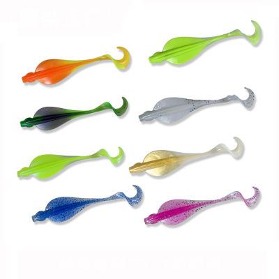 China 2021 New 6.5cm 8cm 10cm 12cm Dual Color Simulation Soft Lure Bait Fishing Tackle Wholesale Fishing Tackle for sale