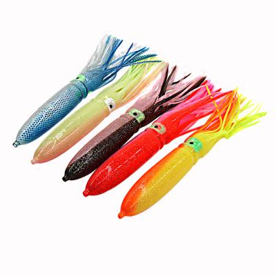 China Large Plastic Multicolor Soft Fishing Lures Silicone Octopus Squid Skirt Lures for sale