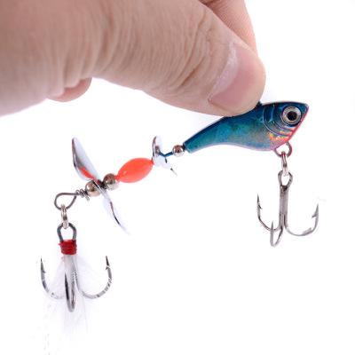 China Hard Lead Rotating Metal Sequins Fishing Lure Lead Head Artificial Fishing Lures Bait for sale