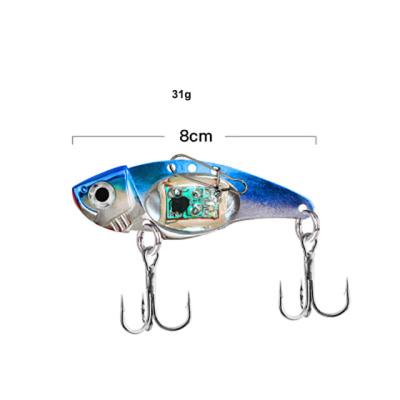 China LED Luminous Fishing Lures Metal Hard Bait VIB Fishing Artificial Lure Baits for sale