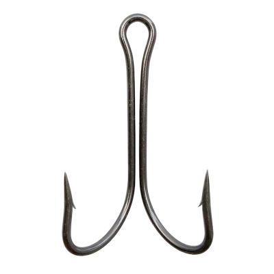 China Outdoor Double Hook Fishing Activity 100pcs/Set Straight Leg Hook Eyes Fishhook Barbed Point 9908 for sale