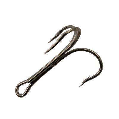 China Leisure fishing best quality 3551 carbon steel treble hook big saltwater bait sharp hooks with wholesale price. for sale