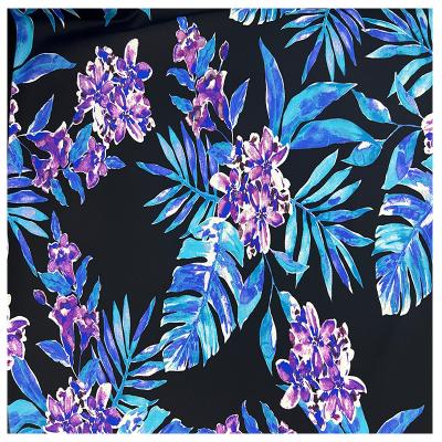 China Stretch 82% Poly 18% Spandex Customized Matte Print Swim 4 Way Digital Stretch Fabric for sale