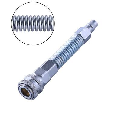 China HISMITH STAINLESS STEEL Bendable Spring Connector for Dildo and Masturbator Waving Adaptive Accessory Toy Machine Motion Sex Air Quick Connector for sale