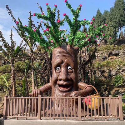 China Real Sense Customized Talking Big Tree Artificial Animatronic For Park for sale