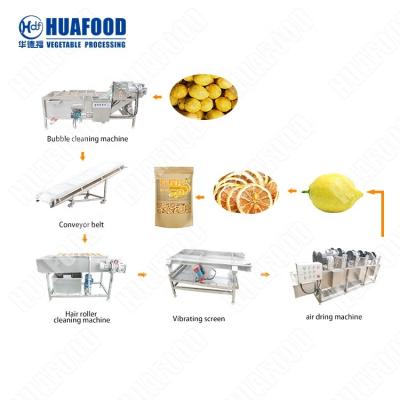 China High Yield Of Fruit And Vegetable Processing Industrial Vegetable Washing Line Vegetable Cleaner Machine for sale