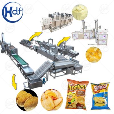 China Crisp Making Machine Semi-automatic Potato Chips Production Line Fully Automatic Potato Chips Making Machine for sale