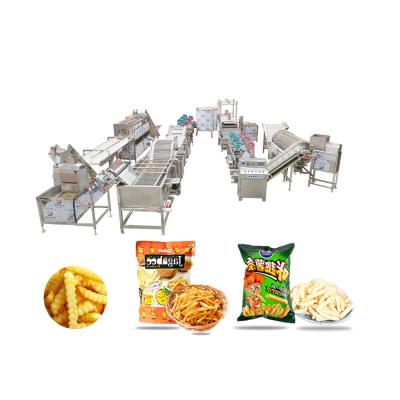 China Snack Fries Frozen French Fries Production Line Industrial Potato Stick Production Line High Efficiency Production Line for sale