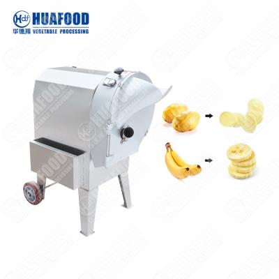 China Automatic Lotus Root Carrot Photo Plantain Chips Fruit Slicer Stainless Steel Electric Potato Plantain Slicing Cutting Machine for sale