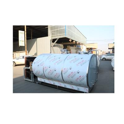 China Professional Cold Storage Raw Milk Cooling Tank Chiller Agitator Receiving With Ce Certificate for sale