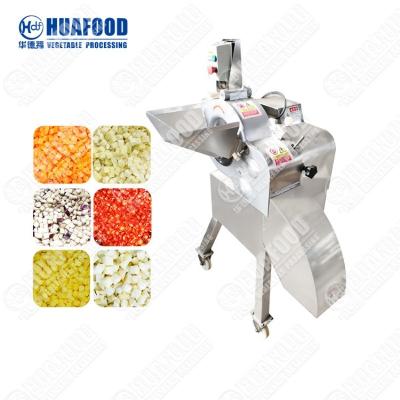 China Industrial Fast Speed Fruit and Vegetable Dicing Machine Potato Cubes Cutting Machine Onion Dicer Machine for Central Kitchen for sale