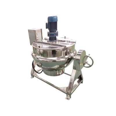 China Automatic planetary stirring pot cooking mixer planetary stirring pot cooking machine jacketed kettle with mixer for sale