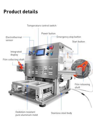 China bowl sealer with aluminium foil/automatic carton sealing machine/Aluminum foil tray sealing machine for sale