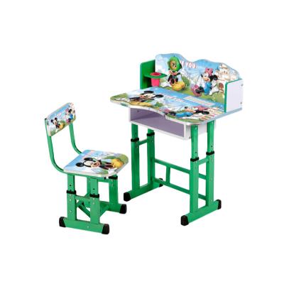 China Environmental protection plate manufacturers for children learning table primary school writing seat set for sale