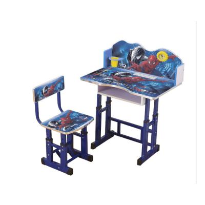 China 2021 environmental protection plate manufacturers for children learning table primary school writing seat set for sale