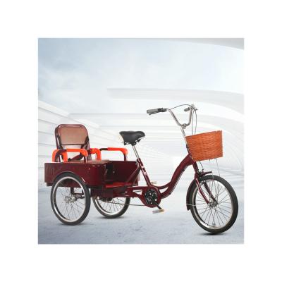 China Cargo human-powered tricycle goods transport tricycles for the elderly for sale