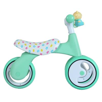 China 2021 New Model Plastic Children Ride On Toy With Music And Light Wheel Baby Mute Toy for sale