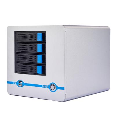 China With Fan NAS Case 4 Bays USB3.0 / USB2.0 NAS Storage Server Case With 3.5