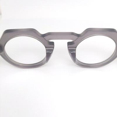 China New Custom Round Single Vision Quality Glasses Acetate Optical Glass Eye Frames for sale