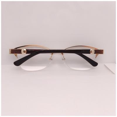 China Single Vision Simplicity Blue Light Blocking Unique Metal Vogue Optical Glass Stunned Frame for sale