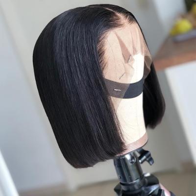 China Befa 10-18 Inch Deep Wave Hair Extensions 4x4 Natural Black Brazilian Closure Short Wig for sale