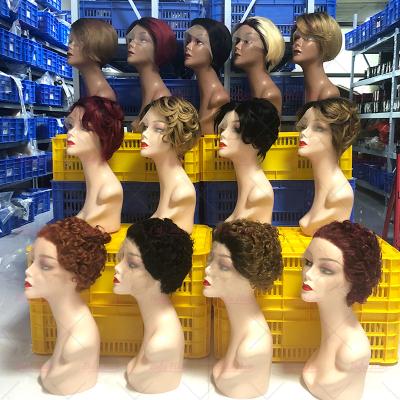 China Body Wave Befa Pluck Pre Pluck Human Hair Short Pixie Cut Lace Front Wigs 100% Lace Front Virgin Wig, Full Lace Wig Hair, Virgin Hair Seller for sale