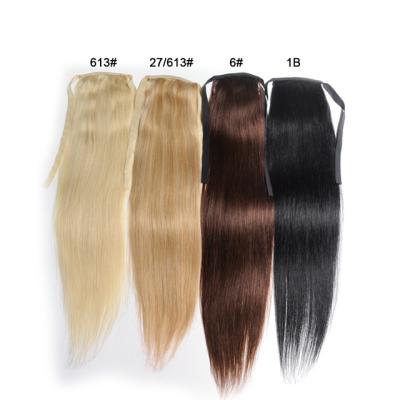 China 100% Silky Straight Wave Hair Ponytail 6 Months With Proper Care Hair Extension for sale