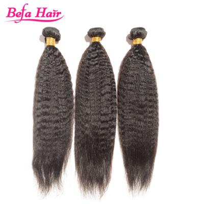 China Kinky Curly Straight Brazilian Virgin Hair Straight Hair Weave for sale