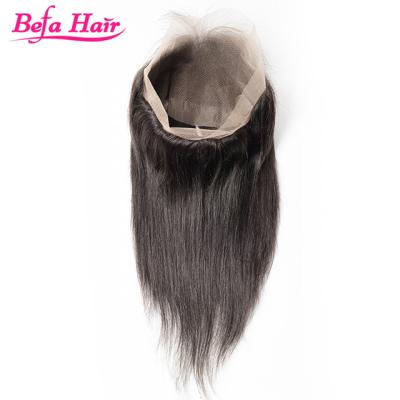 China Good Quality Silky Straight Wave Befa Human Hair 22x4 Straight Hair Pre Pluck 360 Frontal for sale