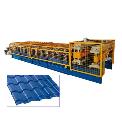 China Automatic Glazed ROOF Metal Roof Tile Roll Forming Machine for sale