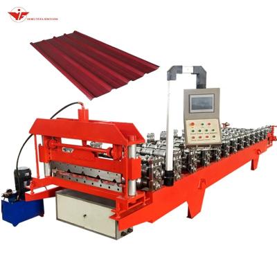 China Building Material Shops YuFa Brand Metal Corrugated Tile Roof Panel Cold Roll Forming Machine For Sale for sale