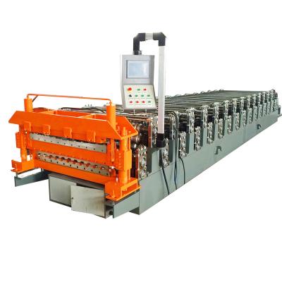 China ROOF Double Layers Sheets Steel Plate Roll Forming Machine for sale