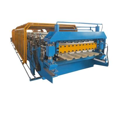 China Building Material Shops Double Layer Metal Tile Roll Forming Machine for sale