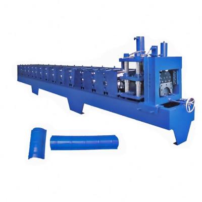 China Building Material Shops Metal Ridge Cap High Speed ​​Roof Tile Roll Forming Machinery for sale