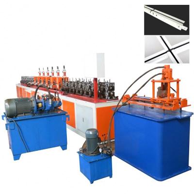 China Building Material Stores T Grid Ceiling Roll Forming Machine Manufacturers for sale