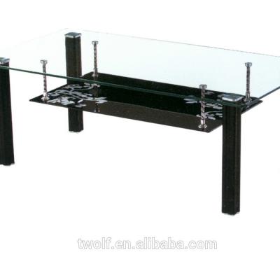 China Classic High Quality Beautiful Convertible Tempered Glass Home Use Living Room Coffee Table CM007 for sale