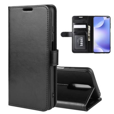 China For Redmi K30 Accessories Crazy Horse Flip Wallet Phone Case Magnetic Soft Leather Mobile Phone Case For Redmi K30 for sale