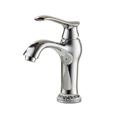 China American Standard Artistic Brass Single Lever Faucet Metered Faucets Bathroom Faucet for sale