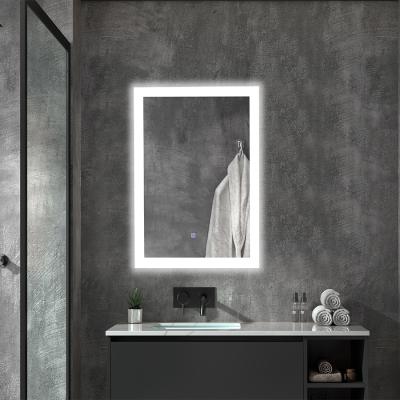 China Double Arm Extend Wall Mounted 5MM Silver Led Bathroom Mirrors With Led Lights for sale